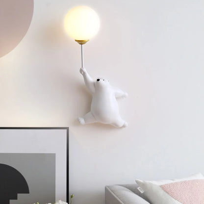 Lampe de rêve Moonlit Bear - Applique murale 3D pour enfants 